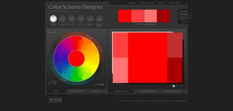Top 22 Helpful Color Tools for Designers colorschemedesigner. 1024x4911 750x359 Top 22 Helpful Color Tools for Designers