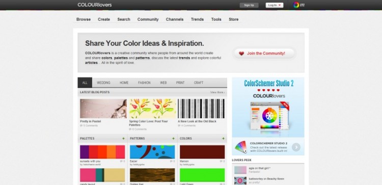 Top 22 Helpful Color Tools for Designers colourlovers 1024x4961 750x363 Top 22 Helpful Color Tools for Designers