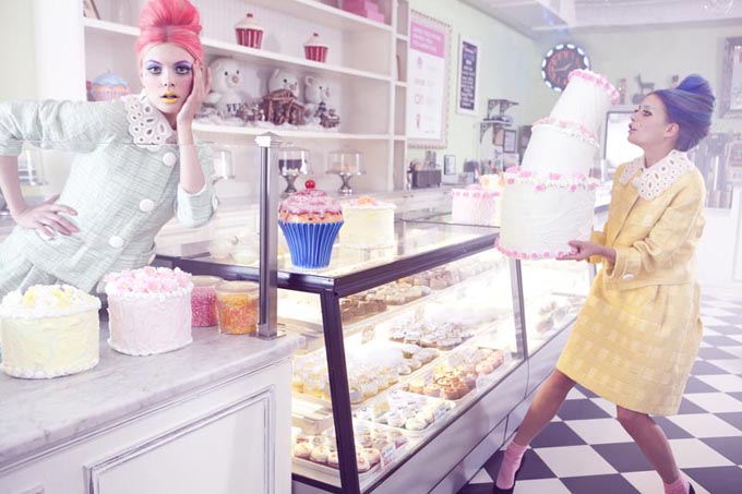 Masha P and Anna I in Marie Claire China f20b9 cake1 Masha P and Anna I in Marie Claire China