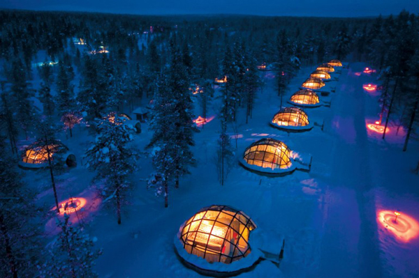 Glass Igloo Gives Fantastic View of Northern Lights glass igloo Glass Igloo Gives Fantastic View of Northern Lights