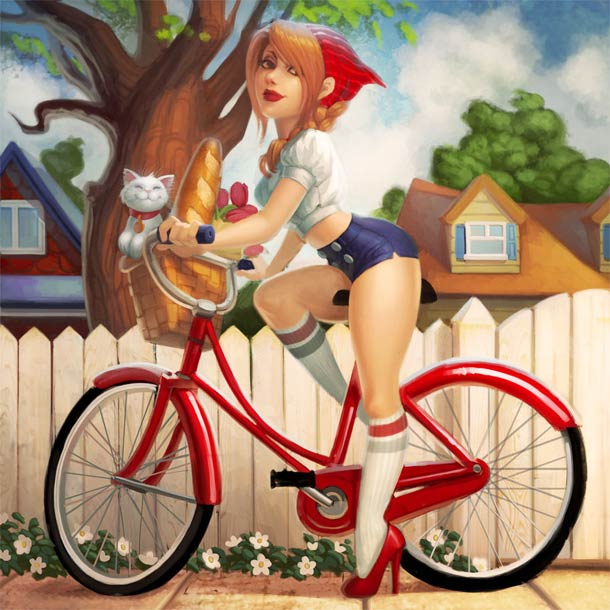 14 beautiful Pin Ups by Jess Oyhenart Ball hunny bunny pin up 5 14 beautiful Pin Ups by Jess Oyhenart Ball