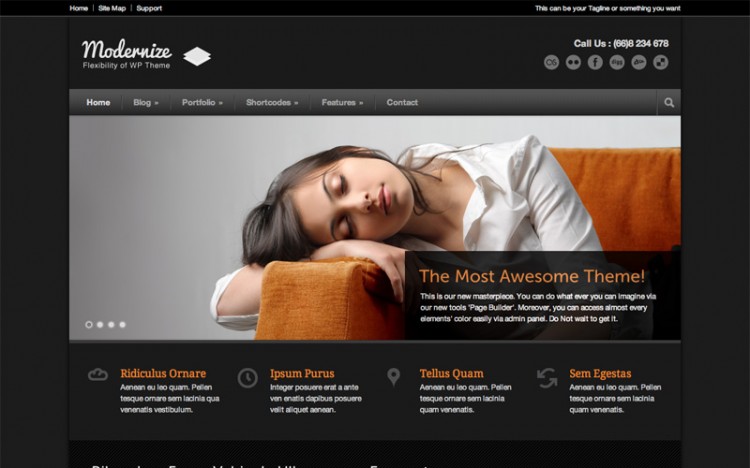 15 Simple WordPress Themes 1223 750x468 15 Simple WordPress Themes