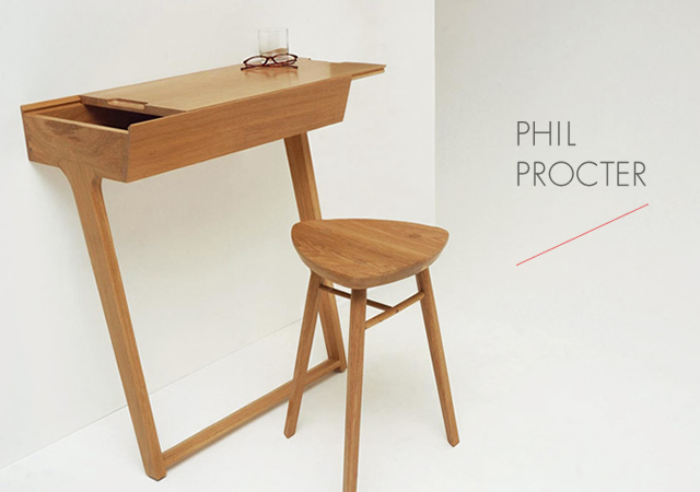 1o17 Quello Table and Stool by Phil Procter
