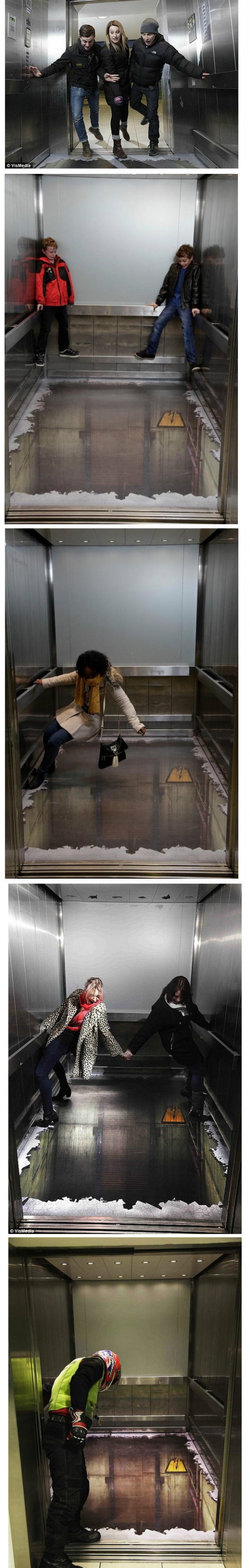 Elevator street art prank 4f87363481f32 Elevator street art prank