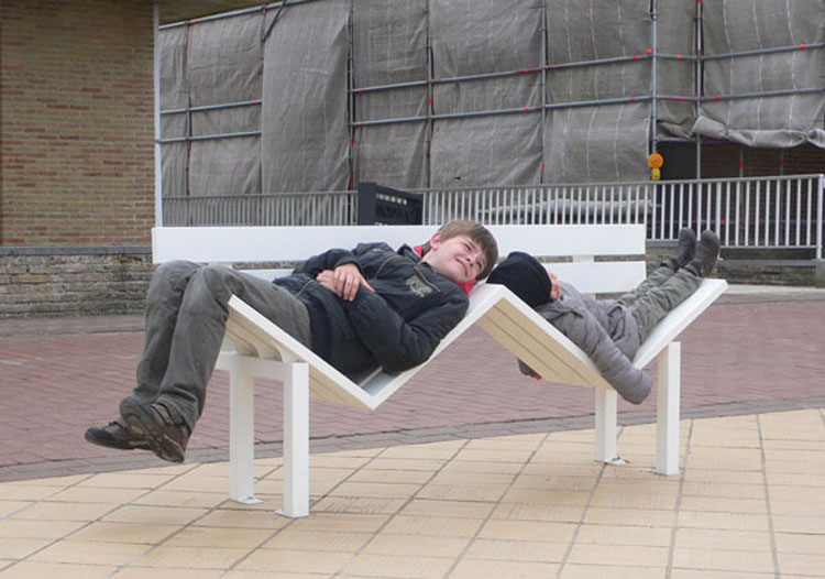 574 2 Modified Social Benches L U by Jeppe Hein