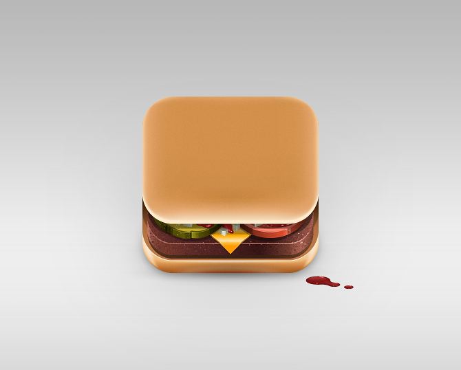 Burger2 7 Food App Icons by Julian Burford