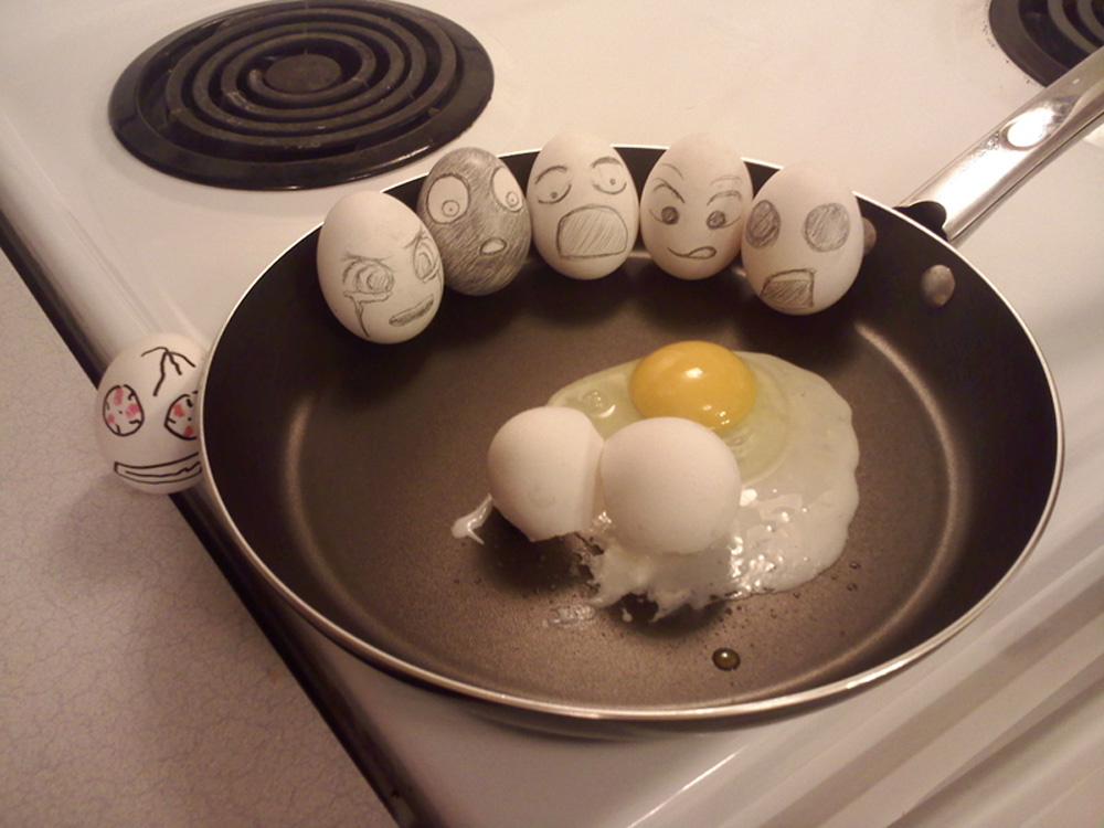 25 Cute Examples of Egg Photography for Easter Fallen Egg Friend by lilineko 25 Cute Examples of Egg Photography for Easter