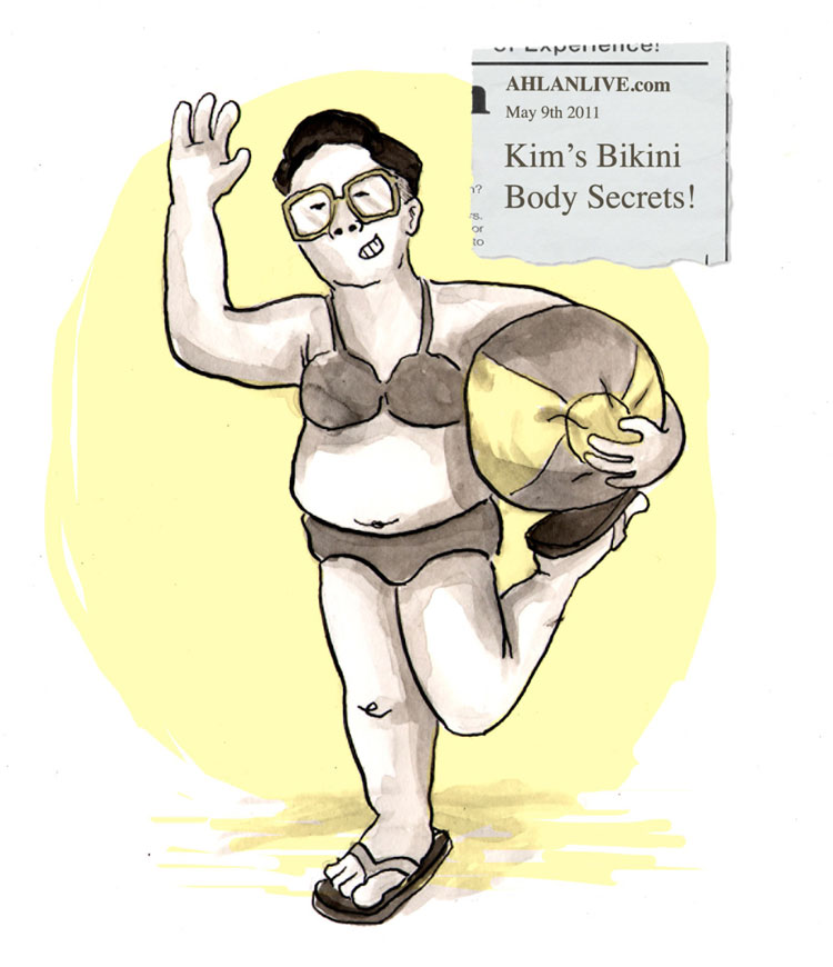 Fck YeahHeadlines kim jong il pic on Design You Trust Fck YeahHeadlines kim jong il Illustrated Headlines