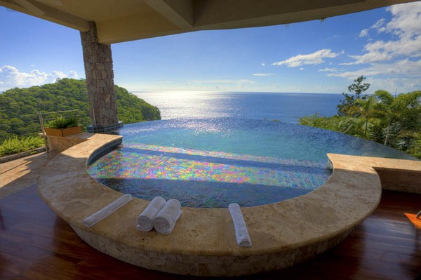 Vibrant Ininfty Pools at Jade Mountain Resort Inifnity Pool 2 Vibrant Ininfty Pools at Jade Mountain Resort