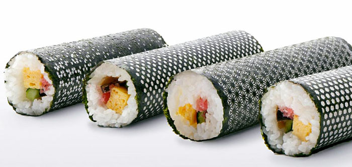 Design Nori Lasercut Nori Cool Sushi Rolls collabcubed Design Nori