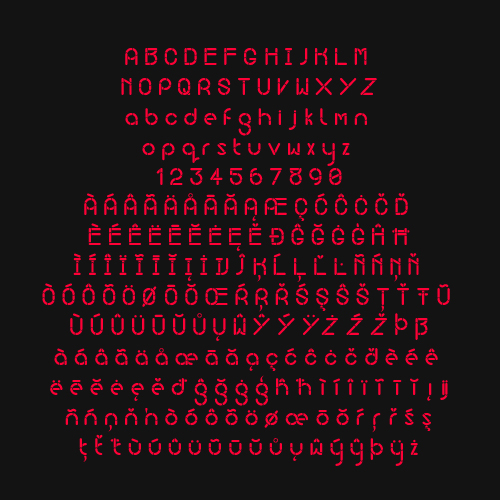 LOOPO typeface Loopo alphabet LOOPO typeface