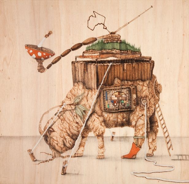 SM1  Pyrographic images by Scott Marr