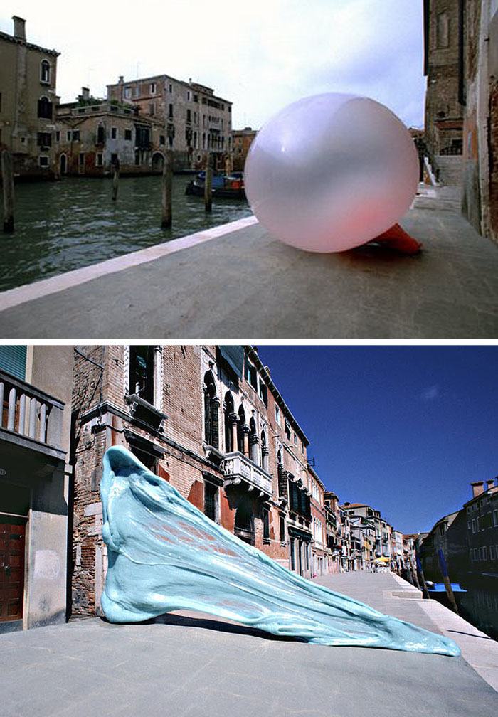 Bubble Gum Art Simone Decker Chewing in Venice collabcubed copy Bubble Gum Art