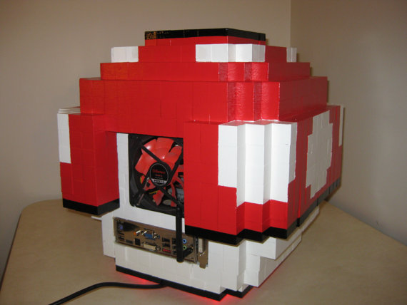 8 Bit Super Mario Mushroom Computer Case Mod Super mario Mushroom pc case 2 8 Bit Super Mario Mushroom Computer Case Mod