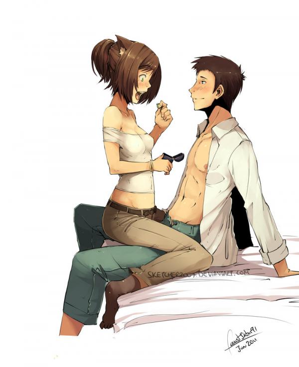 a love of two by sketcher2007600 737 Illustrations by faustsketcher