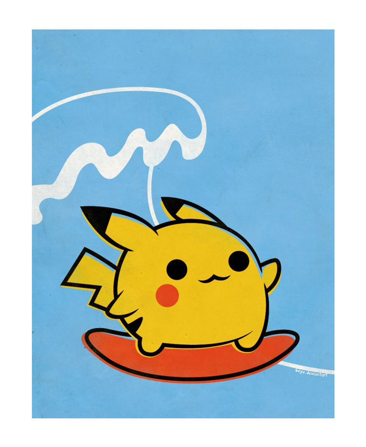 Pikachu Surfing