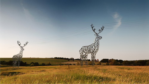 Deer Shaped Hydro Towers by DesignDepot deer shaped pylons1 Deer Shaped Hydro Towers by DesignDepot