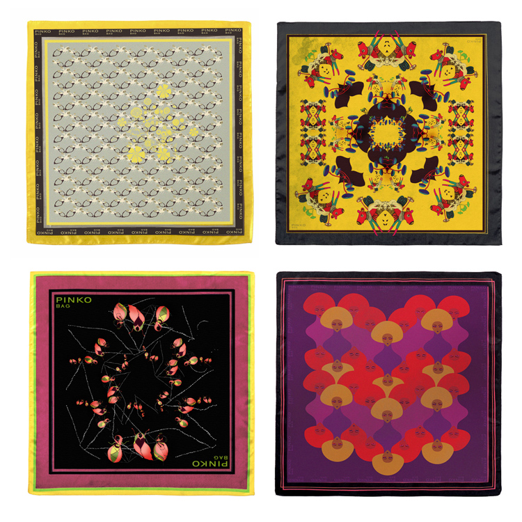 Trends: Stunning illustrated foulards from PINKO foulard cristian grossi pinko scarf kreativehouse Trends: Stunning illustrated foulards from PINKO