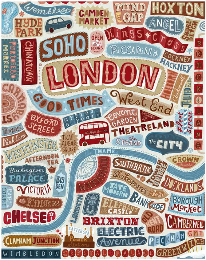 inspired spam 02 Inspired by Spam: Showcase of Beautiful Typography Works by Linzie Hunter