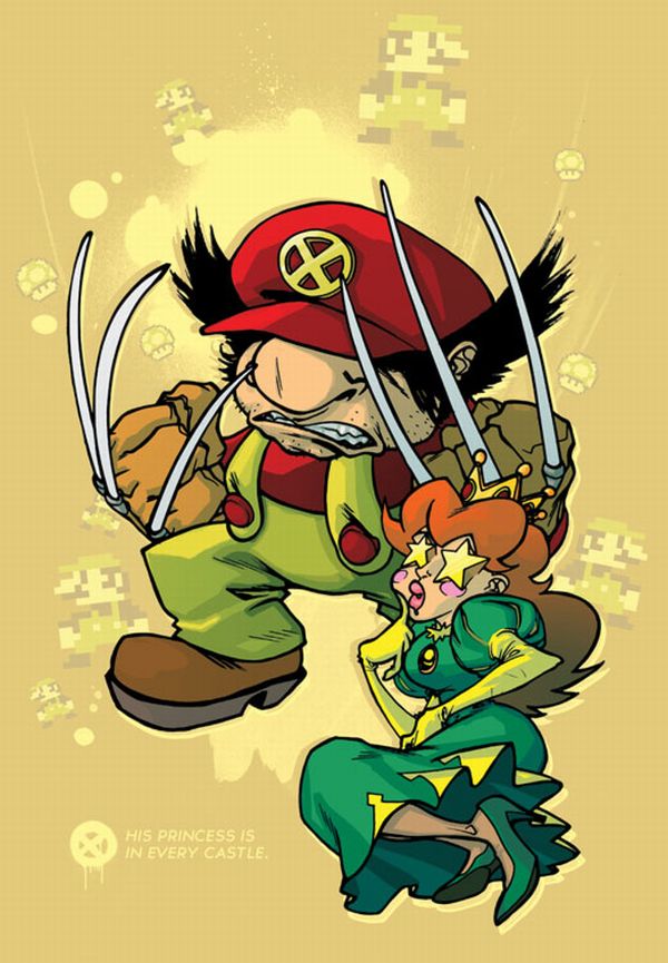 mario and princess pic on Design You Trust mario and princess X Men & Super Mario Brothers Mashup