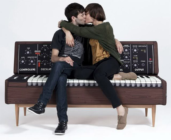 MiniMoog Synthesizer Sofa minimoog sofa MiniMoog Synthesizer Sofa