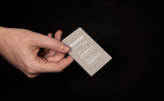 murmure concrete business cards 3 Concrete business cards by Murmure