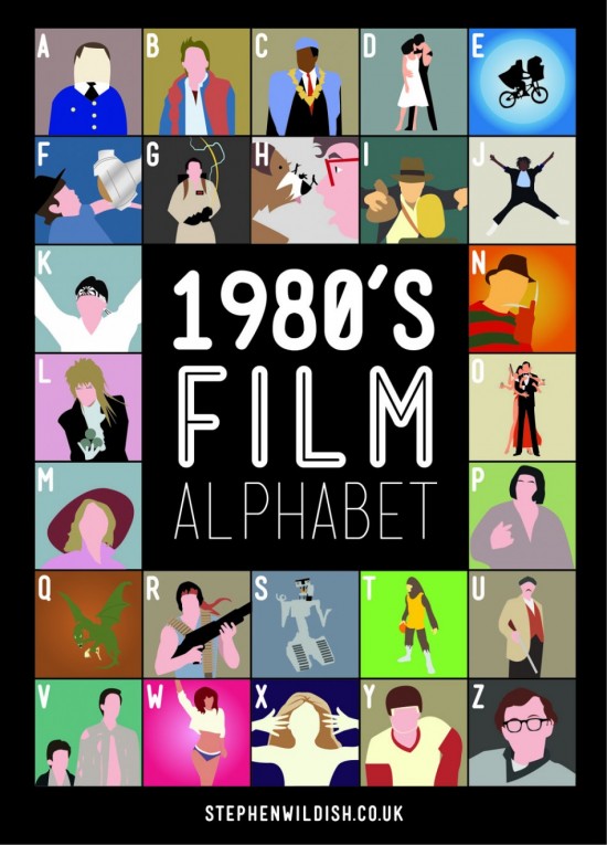 poster 80sfilms Film Alphabet Posters