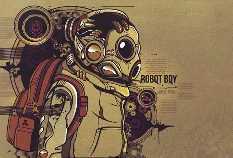 robot boy by subjektzero d4gis6d 750x511 Futuristic Vector Art By SubjektZero