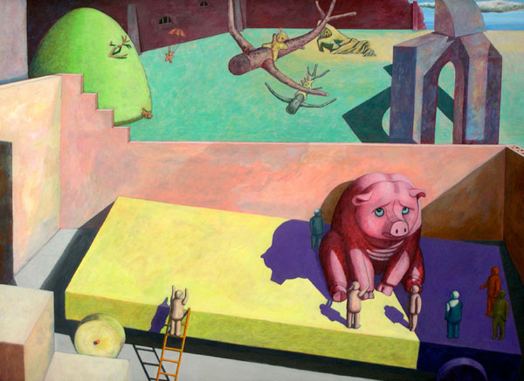 sa 6 Paintings by Simon Aeschbacher