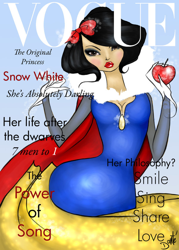 vogue cover disney princesses dante tyler snow white Cover Princesses