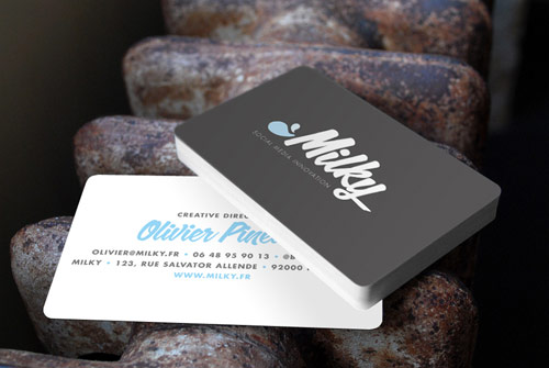 01 milky business card pic on Design You Trust 01 milky business card Inspiring Double Sided Business Cards