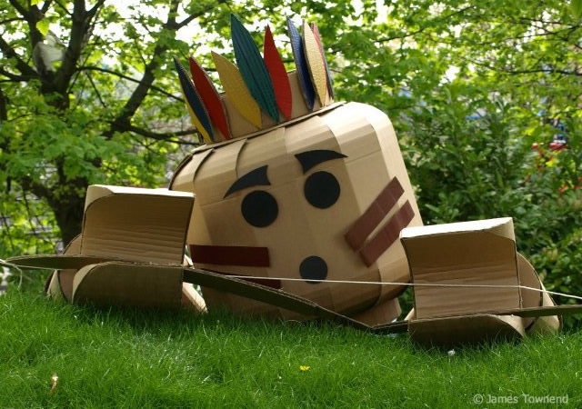 Cardboard Lego man 5o1 Cardboard Lego man