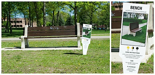 Urban Plant Tags All Plant Signs Bench w 9 1000 Urban Plant Tags