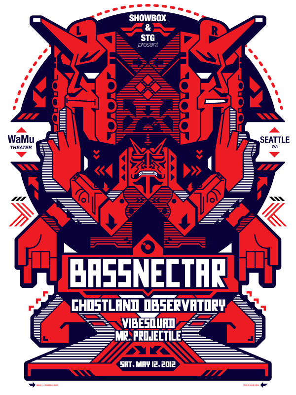 Bassnector stubbornsideburn.com  BASSNECTAR poster