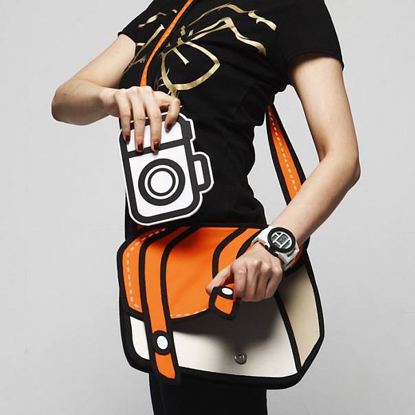 Cheese+ Cartoon inspired 2D Handbags by Taiwanese Designers JumpFromPaper 