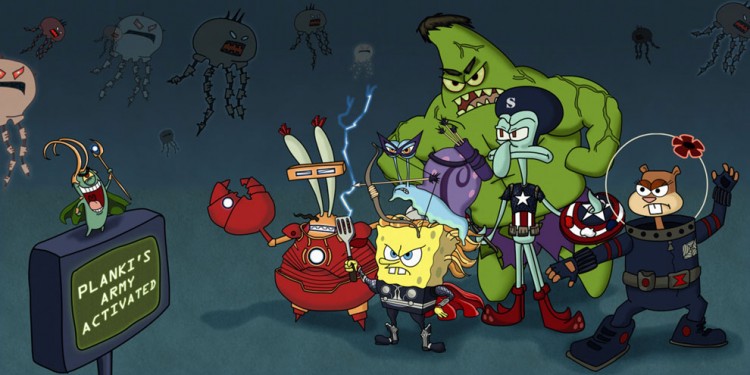 DYT alex ryan mashup 750x375 Avengers SpongeBob Mashup by Alex Ryan