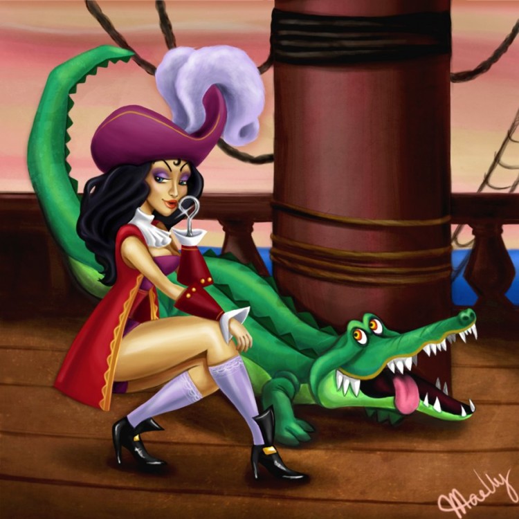 Disney Villainettes Captain Hook 750x750 Disney Villainettes
