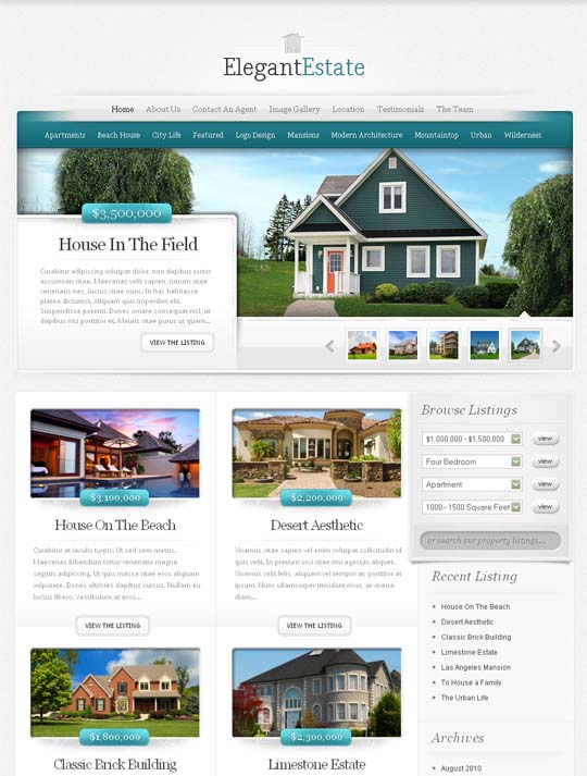 Estate Theme pic on Design You Trust Estate Theme Giveaway:One Year Elegant Themes Membership for 3 Winners(unlimited access)