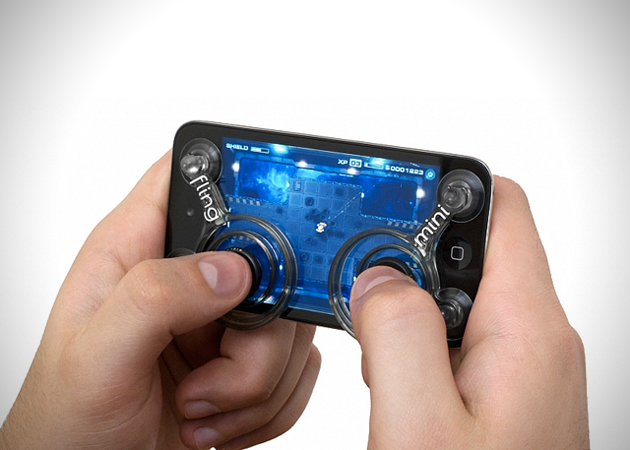 Mini Fling Gaming Joystick for Apple Mobile Devices Fling Mini Gaming Joystick for Apple iPhone x iPod Touch Mini Fling Gaming Joystick for Apple Mobile Devices