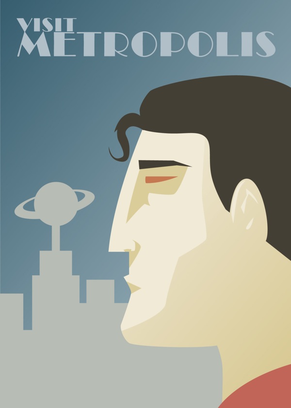 Hero Travel Poster Hero Travel Poster Superman1 Hero Travel Poster