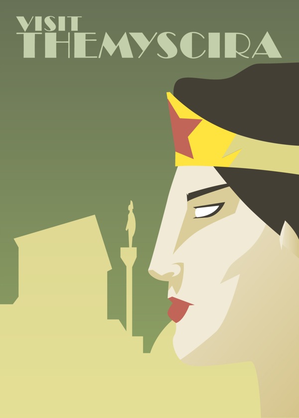 Hero Travel Poster Hero Travel Poster Wonder Woman1 Hero Travel Poster
