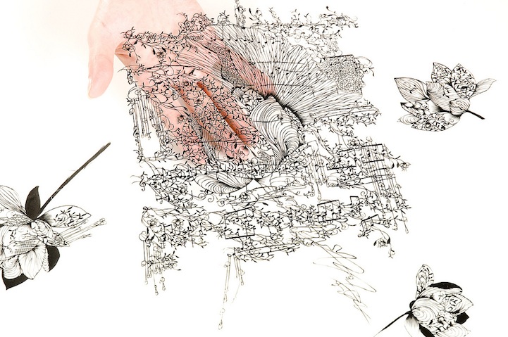 Super Intricate Hand Cut Paper Designs HinaAoyama5 Super Intricate Hand Cut Paper Designs