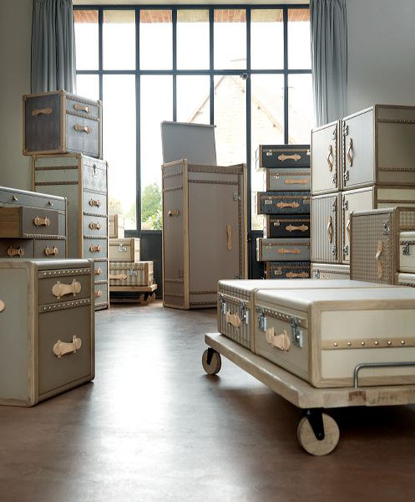 Les Valises 11 Vintage Luggage Furniture Design