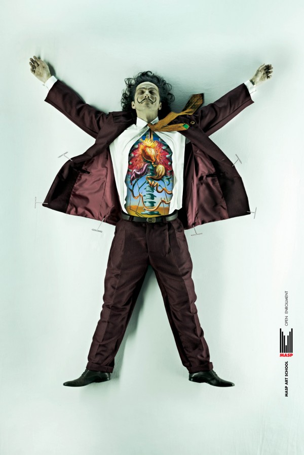 MASP Art School ad campaign dali Famous Artists Dissected