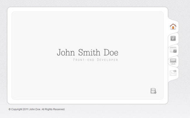 My VCard home 10 Beautiful Design vCard Templates