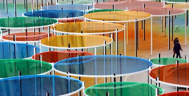Rainbow Colored Forest Rainbow Colored Forest Daniel Buren Paris Rainbow Colored Forest
