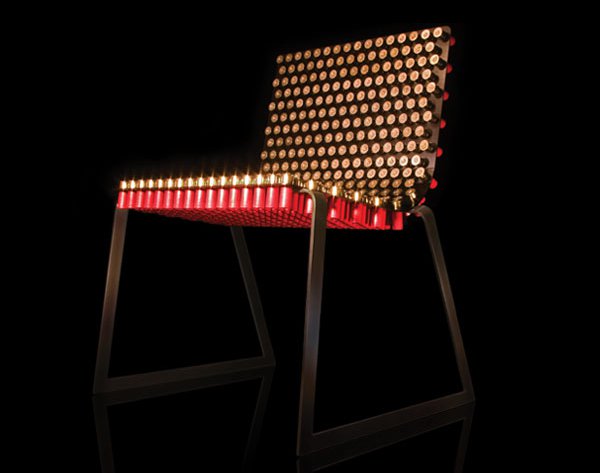 Fully Loaded Shotgun Shell Chair by Rehab Shotgun Chair Fully Loaded Shotgun Shell Chair by Rehab