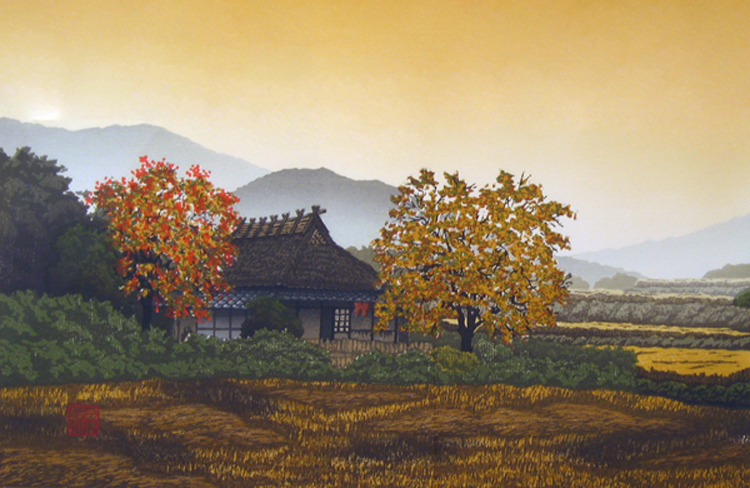Six.Season.Suite .Fall  Woodblock Prints by Shufu Miyamoto