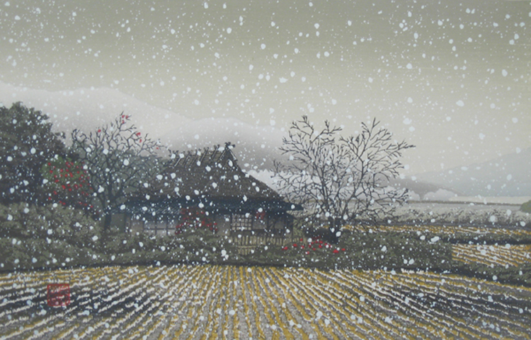 Six.Seasons.Suite .Winter Woodblock Prints by Shufu Miyamoto