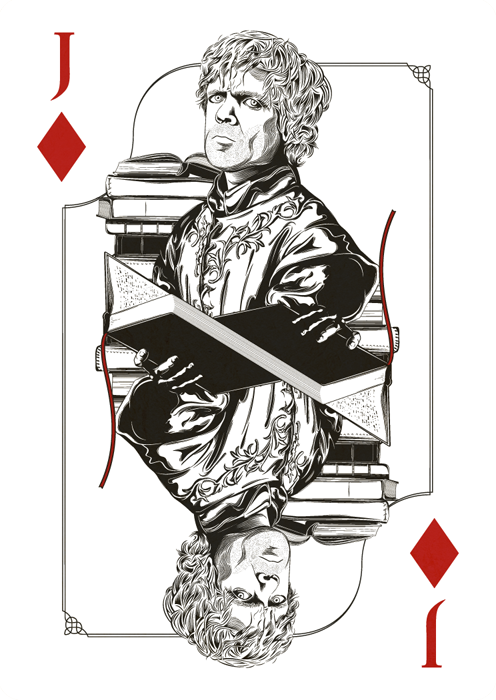 Tyrion 700h The Game of Thrones (playing cards) by Jim Tuckwell